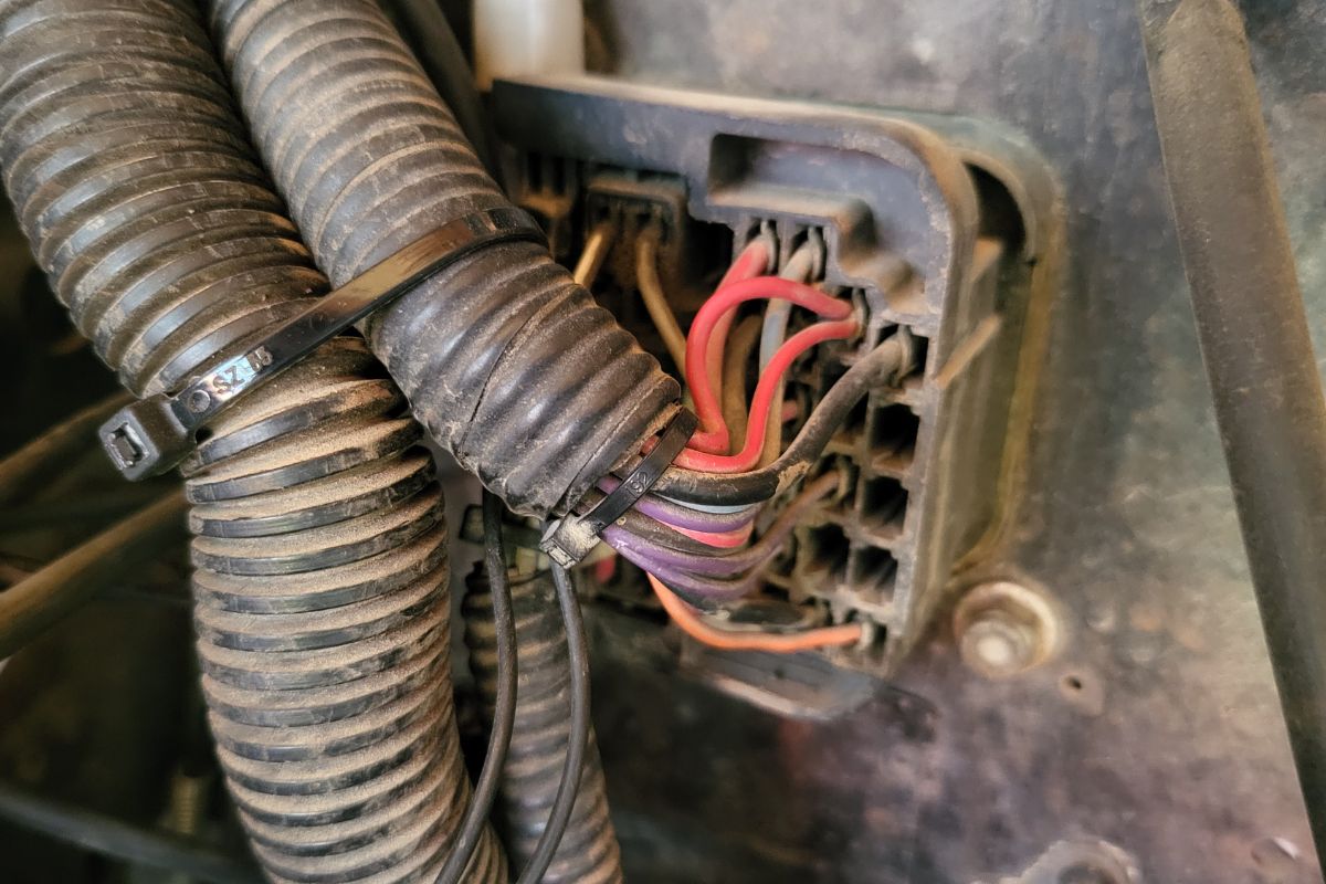 Jeep CJ bulkhead connector in firewall