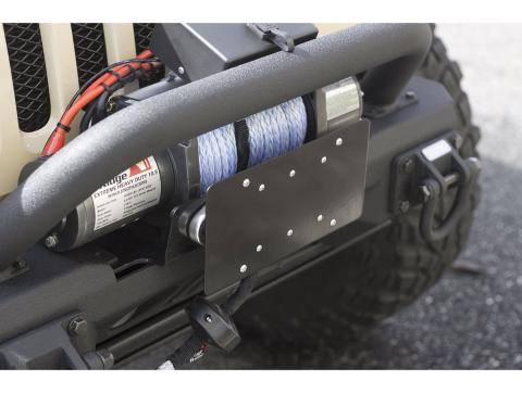 License Plate Mounting Bracket for Hawse Fairlead Rugged Ridge