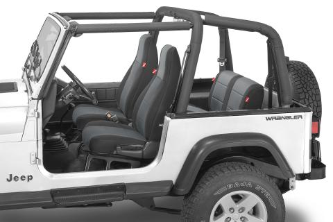 Jeep Wrangler Neoprene Seat Covers for 92-95 Jeep Wrangler YJ Charcoal Diver Down