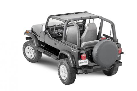 Jeep YJ Mesh Bimini Top ShadeMaker For 87-95 Wrangler YJ Black MasterTop