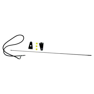 Black Antenna Kit for 1975-1995 Jeep CJ's & YJ Wrangler, Includes Bracket Crown Automotive