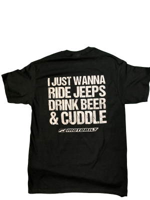XL Motobilt Ride Jeeps Cuddle T Shirt Black 