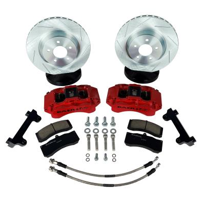 6T Brake System Front 07-25 Jeep Wrangler JK/JL And 20-25 Gladiator JT W/OE Spindles And Hubs Red Baer Brakes