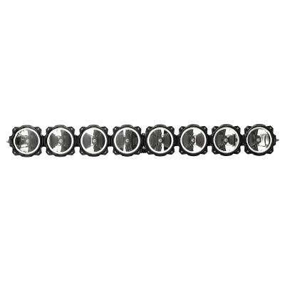 KC Pro6 Gravity LED 50 Inch Straight Light Bar 8 Light Combo System Universal KC HiLiTES