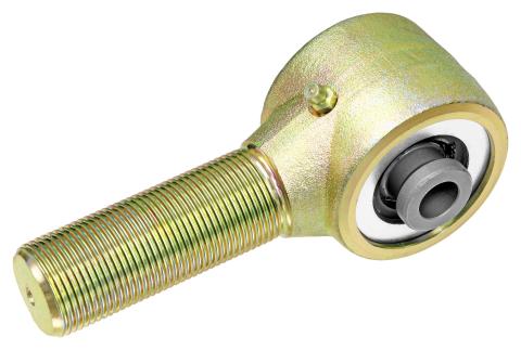 Johnny Joint Rod End 2 1/2 Inch Forged 2.440 Inch x .570 Inch Ball 1 1/4 Inch-12 RH Threaded Shank Externally Greased RockJock 4X4