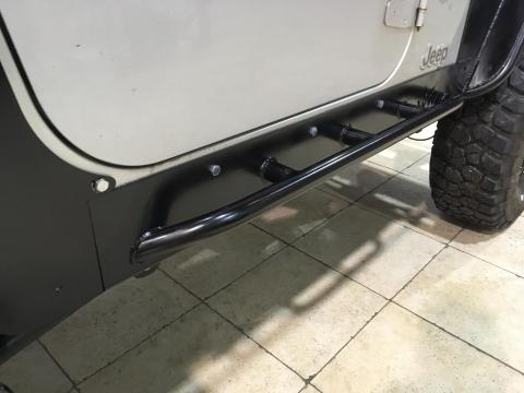 Jeep TJ Rock Sliders Bare Steel For 97-06 Jeep Wrangler TJ Wizard Works Offroad