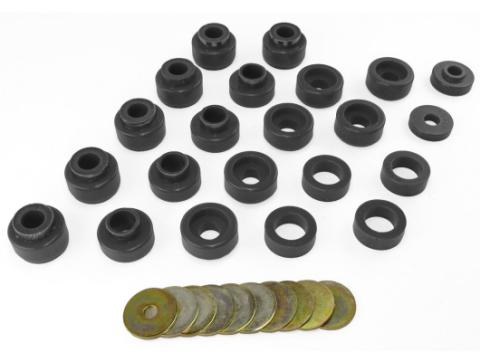 Body Mount Kit Black 87-95 Jeep Wrangler YJ Rugged Ridge