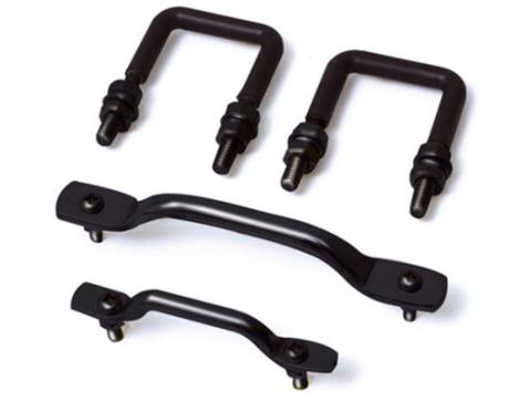 This Black Windshield Tie Down Kit from Rugged Ridge Fits 97-06 Jeep Wrangler. Rugged Ridge