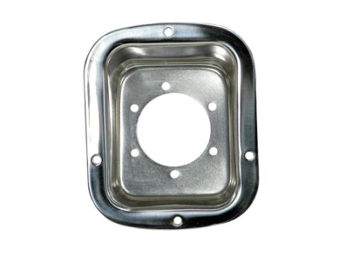Fuel Filler Bezel Stainless Steel 76-95 Jeep CJ/Wrangler YJ Rugged Ridge