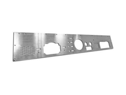 Dash Panel Pre-Cut Holes Stainless Steel 76-86 Jeep CJ Rugged Ridge