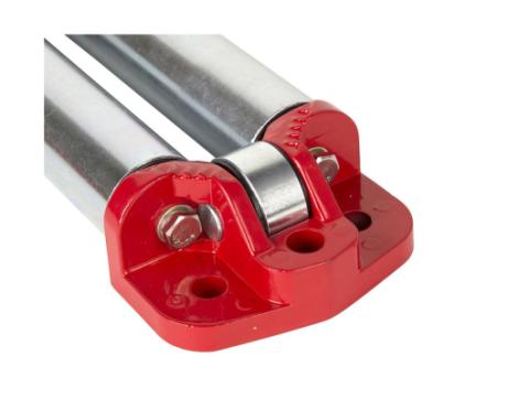 Winch Fairlead Roller 4-Way Red Rugged Ridge