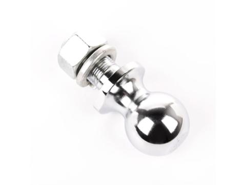 Trailer Hitch Ball 2 Inch Ball 1 Inch Diameter Shank Chrome Rugged Ridge