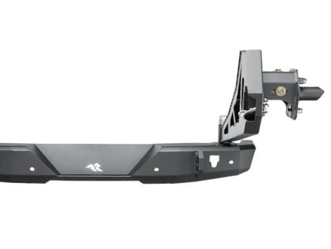 HD Bumper Rear W/ Swingout Black Jeep Rugged Ridge