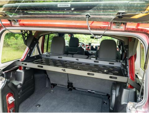 Interior Storage Rack Black Jeep Rugged Ridge