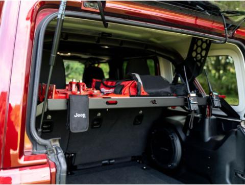 Interior Storage Rack Black Jeep Rugged Ridge