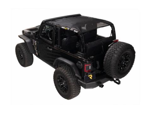 Eclipse Sun Shade Full Black Jeep Rugged Ridge