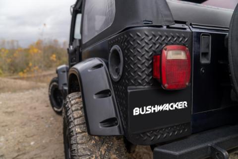 Black Trail Armor Rear Corners For 1997-2006 Jeep Wrangler 2-Door Works With Flat Style Or Factory Flares, Pair Bushwacker