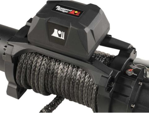 Trekker Winch 12500 Lbs Synthetic Rope IP68 Waterproof Wireless Rugged Ridge