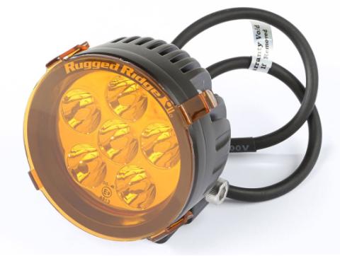 Light Cover 3.5 Inch Round Amber Rugged Ridge