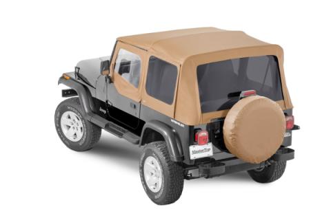 Jeep Full Hardware Top With Door Skins &amp; Frames Tinted Glass For 88-95 Jeep Wrangler Spice Diamond MasterTop