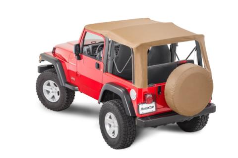 Jeep Full Hardware Top No Doorskins Tinted Glass For 97-06 Jeep Wrangler Spice Diamond MasterTop