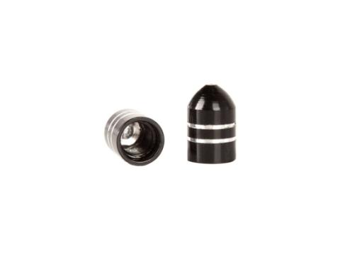 Tire Valve Stem Cap 5 Piece Aluminum Black Rugged Ridge