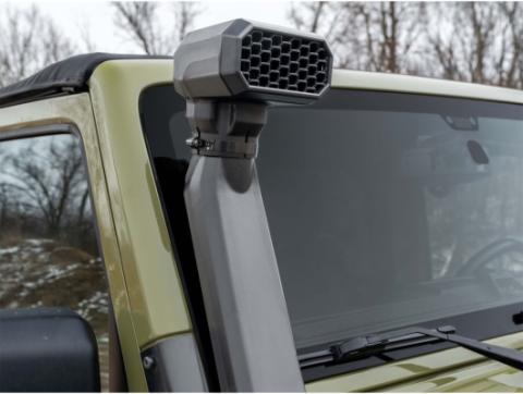 Amfib Low/ High Mount Snorkel Black Jeep Rugged Ridge
