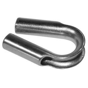 Tube Thimble Stainless for Synthetic Rope 10mm Silver Bulldog Winch