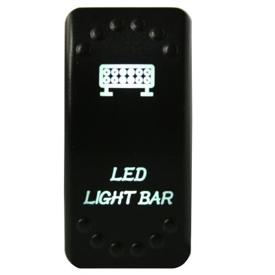 Rocker Switch On/Off 5 Pin LED Light Bar White Bulldog Winch
