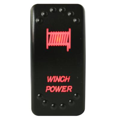 Winch Power Rocker Switch - On/Off 5-Pin-Red Bulldog Winch