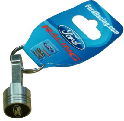 Keychain Piston And Connecting Rod Model Ford Oval Logo Sold Each Ford Racing