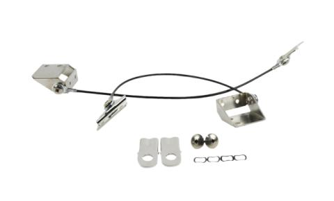Jeep CJ Tailgate Pivot Latch Assembly Fiberglass Body 76-86 CJ Polished Silver Kentrol