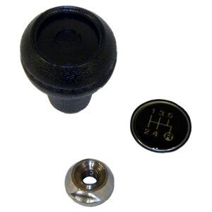 Transmission Shift Knob Kit for Jeep 82-86 CJs, XJ, SJ, J-Series, w/ T5 Trans. Crown Automotive