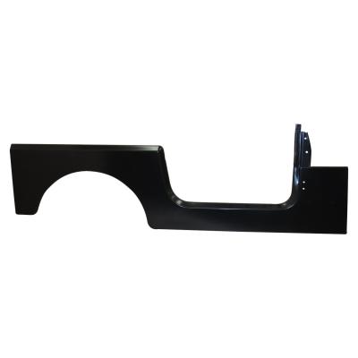 Right Side Panel, Black paintable w/out Jeep Logo for 76-95 CJ-7 &amp; YJ Wrangler Crown Automotive