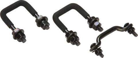 Jeep CJ Windshield Tie Down Kit 55-86 CJ Powdercoat Black Kentrol