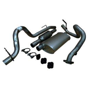 Exhaust Kit for 1993-1995 Jeep YJ Wrangler w/ 2.5L Engine Crown Automotive