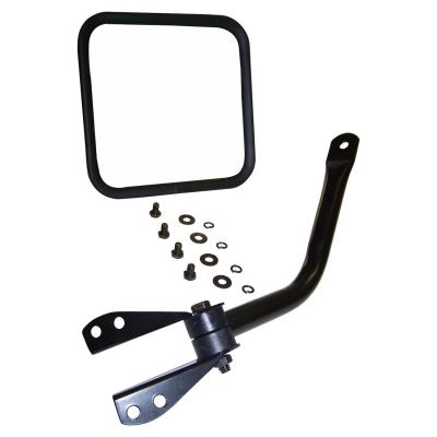 Right Black Arm &amp; Mirror Kit for 1955-1995 CJ-5, CJ-6, CJ-7, CJ-8 &amp; YJ Wrangler Crown Automotive
