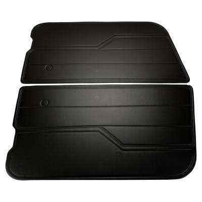 Black Door Panel Set for 1982-1995 CJ-7, CJ-8, &amp; YJ Wrangler w/ Full Steel Doors Crown Automotive