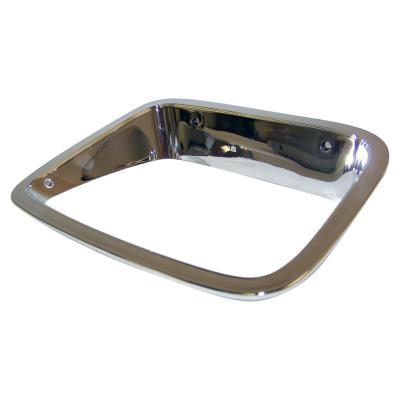 Right Chrome Headlight Bezel for 1987-1995 Jeep YJ Wrangler, USA &amp; Canada Crown Automotive