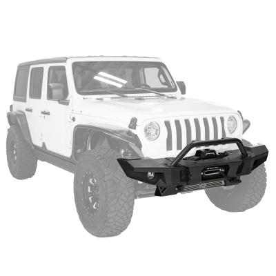 Atlas Front Bumper Winch Compatible 2018-2023 Jeep Wrangler Smittybilt