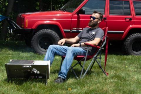 Portable Fire Pit Fishbone Offroad