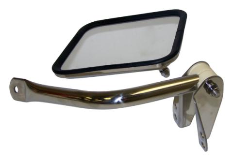 Door Mirror Kit 1981-1986 CJ-8 Right Mirror And Arm Stainless Steel RT Off Road