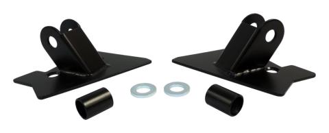 Mirror Relocation Bracket Set, Left &amp; Right, Black RT Off Road
