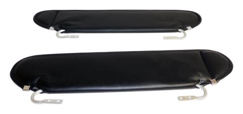 Windshield Visor 1987-1995 YJ Wrangler 2 Black Sun Visors Mounts w/Original Hardware RT Off Road