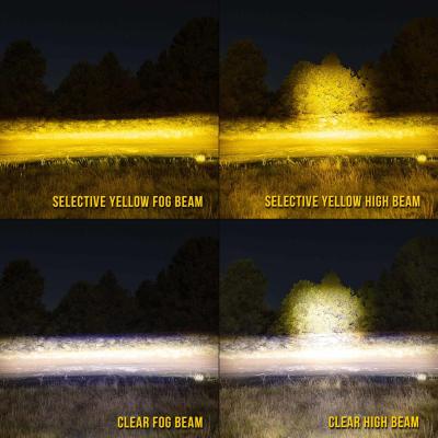 LED Light Bar Lens Flex Era 3 SAE Amber KC HiLiTES