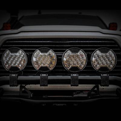 SlimLite 8 Inch LED Light Shield SAE Driving Clear KC HiLiTES