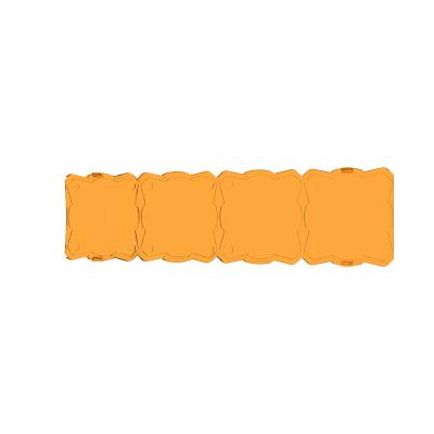 Head Light Cover Shield Flex Era Bar 10 Inch Amber Each KC HiLiTES