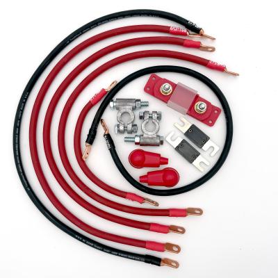 Jeep CJ Battery Cable Kit 1/0 Gauge Battery Cable 4.2 Liter Big7Kits