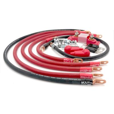 Jeep CJ Battery Cable Kit 1/0 Gauge Battery Cable 4.2 Liter Big7Kits