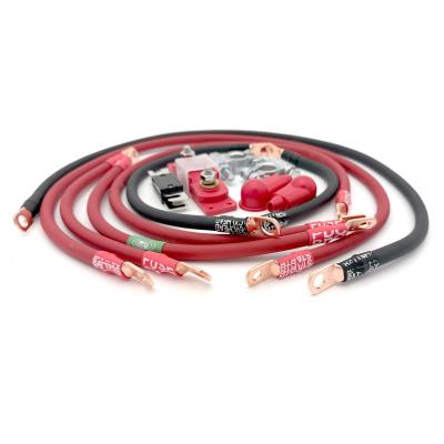 1987-1990 Jeep Comanche MJ Battery Cable Kit 1/0 Gauge Battery Cable Big7Kits
